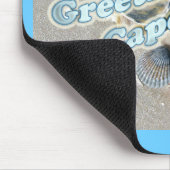 Cape Cod Massachusetts - Muschel & Surf Mousepad (Ecke)