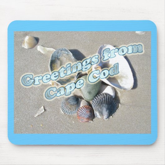 Cape Cod Massachusetts - Muschel & Surf Mousepad (Vorne)