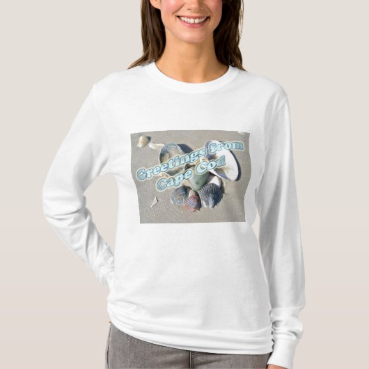 Cape Cod Massachusetts - Muschel & Surf T-Shirt (Vorderseite)