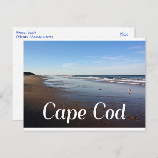 Cape Cod, Massachusetts Nauset Beach Postcard Postkarte (Vorne/Hinten)