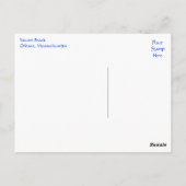 Cape Cod, Massachusetts Nauset Beach Postcard Postkarte (Rückseite)