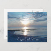Cape Cod, Massachusetts Ocean Sunset Postcard Postkarte (Vorne/Hinten)