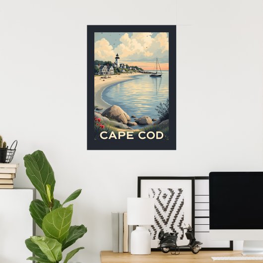 Cape Cod Massachusetts Poster (Heimbüro)