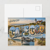 Cape Cod, Massachusetts Postkarte (Vorne/Hinten)