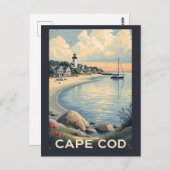 Cape Cod Massachusetts Postkarte (Vorne/Hinten)