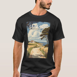 Cape Cod Massachusetts Reise Kunst Vintage T-Shirt