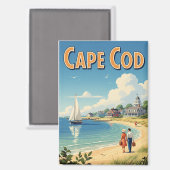 Cape Cod Massachusetts Reise Magnet (Vorderseite/Rückseite)
