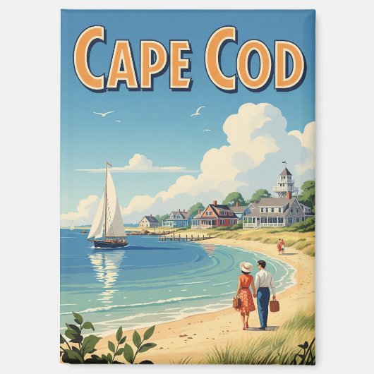 Cape Cod Massachusetts Reise Magnet (Vorderseite)