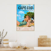 Cape Cod Massachusetts Reiseplakat Marilyn Poster (Küche)