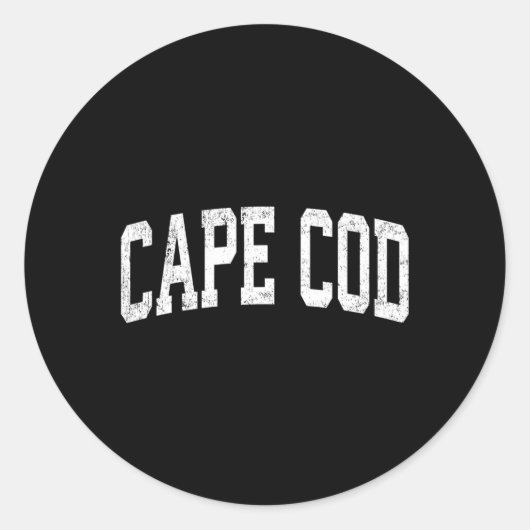 Cape Cod Massachusetts Runder Aufkleber (Vorderseite)