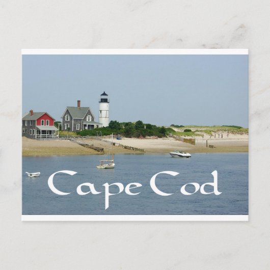 Cape Cod, Massachusetts - Sandy Neck Leuchtturm Postkarte (Vorderseite)