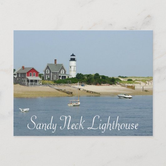Cape Cod, Massachusetts - Sandy Neck Leuchtturm Postkarte (Vorderseite)
