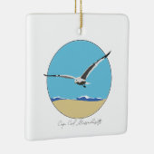 Cape Cod, Massachusetts Sea Gull über Strand Keramikornament (Rechts)
