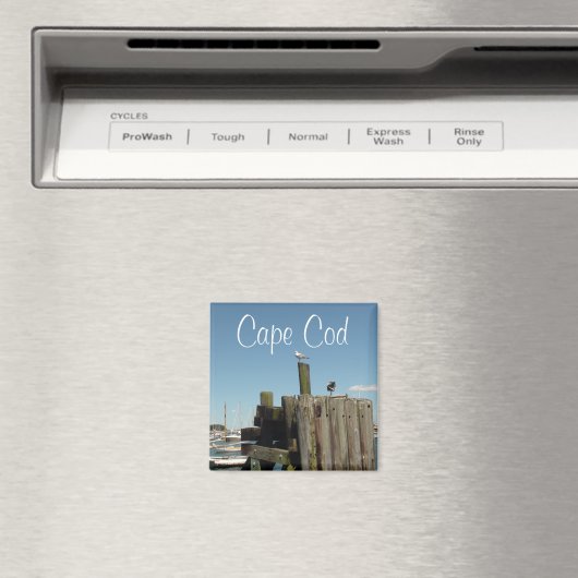 Cape Cod, Massachusetts Sunset Souvenir Magnet (In Situ (Geschirrspüler))