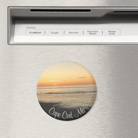 Cape Cod, Massachusetts Sunset Souvenir Magnet (In Situ (Geschirrspüler))