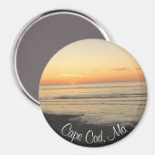 Cape Cod, Massachusetts Sunset Souvenir Magnet (Vorderseite/Rückseite)