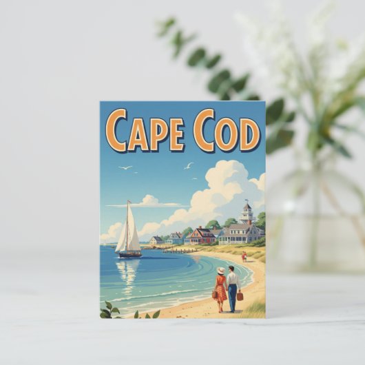 Cape Cod Massachusetts Travel Postkarte (Stehend Vorderseite)