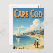Cape Cod Massachusetts Travel Postkarte (Vorne/Hinten)