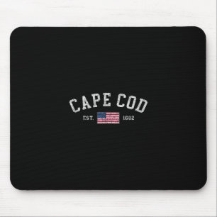 Cape Cod Massachusetts US-Flagge Est 1602 Urlaubs- Mousepad