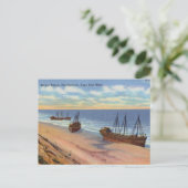 Cape Cod Massachusetts Vintage Postkarte (Stehend Vorderseite)