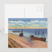 Cape Cod Massachusetts Vintage Postkarte (Vorne/Hinten)