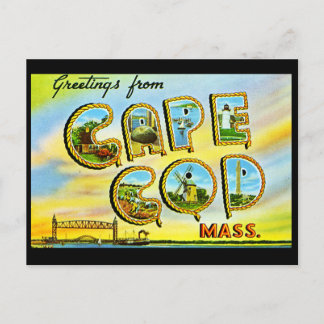 Cape Cod Massachusetts Vintage Postkarte