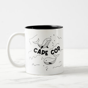Cape Cod Massachusetts Wale Zweifarbige Tasse