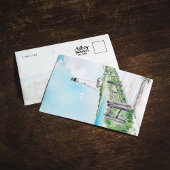 Cape Cod Massachusetts Wasserfarbe Postkarte