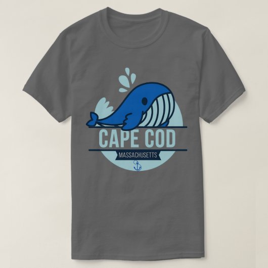 Cape Cod Massachusetts Whale T-Shirt (Design vorne)