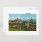 Cape Cod, MassachusettsSicht auf die Zuhause Postkarte (Vorne/Hinten)