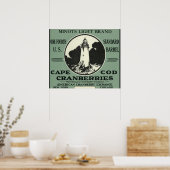 Cape Cod Minots Light Brand Cranberry Label Poster (Küche)