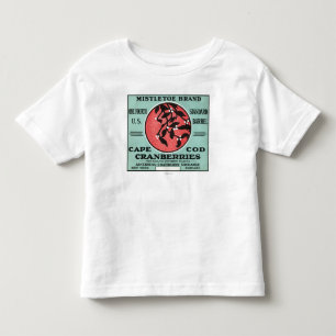 Cape Cod-Mistelzweig-Marken-Moosbeeraufkleber Kleinkind T-shirt