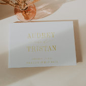 CAPE COD Moderne Minimalistische Hochzeit Gästebuch