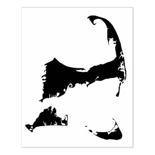 Cape Cod, Nantucket und Martha's Vineyard Map Gummistempel