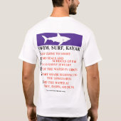 Cape Cod National Seashore - Hai Sicherheit! T-Shirt (Rückseite)