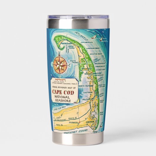Cape Cod National Seashore Isolierte Tasse Thermobecher (Vorderseite)