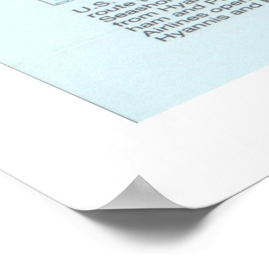 Cape Cod National Seashore Map (1997) Poster (Ecke)