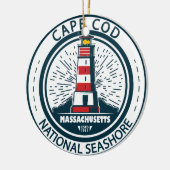 Cape Cod National Seashore Massachusetts Abzeichen Keramik Ornament (Links)