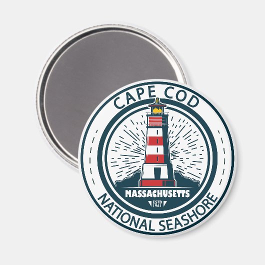 Cape Cod National Seashore Massachusetts Abzeichen Magnet (Vorderseite/Rückseite)