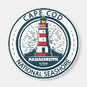 Cape Cod National Seashore Massachusetts Abzeichen Magnet (Vorne)