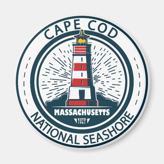 Cape Cod National Seashore Massachusetts Abzeichen Magnet (Vorne)