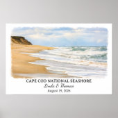 Cape Cod National Seashore Massachusetts Aquarell Poster (Vorne)