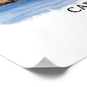 Cape Cod National Seashore Massachusetts Aquarell Poster (Ecke)