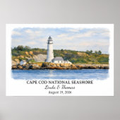 Cape Cod National Seashore Massachusetts Aquarell Poster (Vorne)