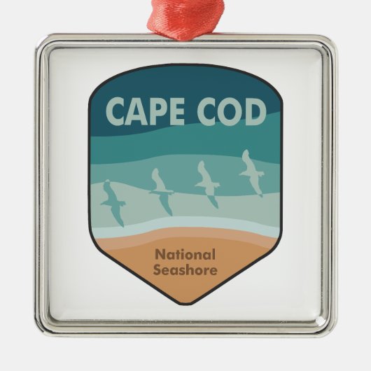Cape Cod National Seashore Massachusetts Seagulls Ornament Aus Metall (Vorne)