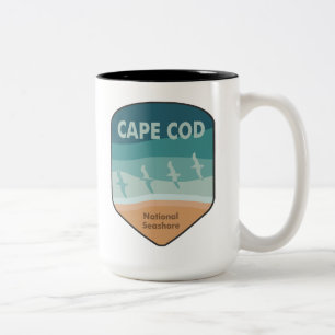 Cape Cod National Seashore Massachusetts Seagulls Zweifarbige Tasse