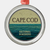 Cape Cod National Seashore Ocean Birds Ornament Aus Metall (Vorne)