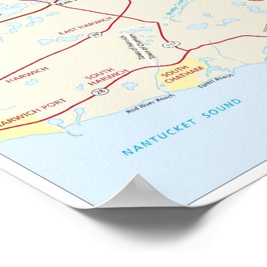 Cape Cod National Seashore Poster (Ecke)