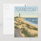 Cape Cod National Seashore Reise Postkarte (Vorne/Hinten)