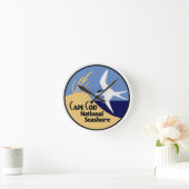Cape Cod National Seashore Runde Wanduhr (Zuhause)